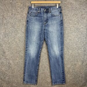 J.Crew 770 Kaihara Jeans Mens 30x30 Blue Straight Slim Japanese Denim